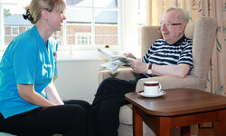 Charing House Care Home - Nurse and Resident